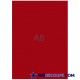 Blank A5 sheets - redcurrant red