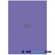 Blank A5 sheets - violet