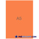 Blank A5 sheets - bright orange