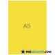 Blank A5 sheets - sun yellow