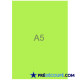 Blank A5 sheets - fluorescent green