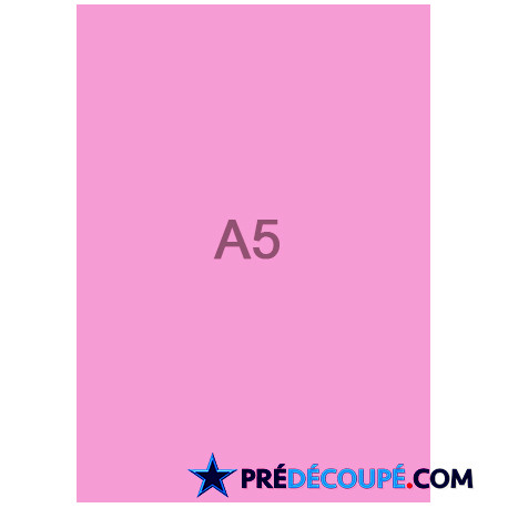 Blank A5 sheets - fluorescent pink