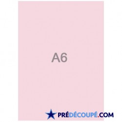 Blank A6 sheets - pastel pink