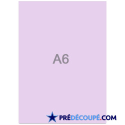 Blank A6 sheets - lilac