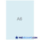 Blank A6 sheets - bright blue