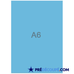 Blank A6 sheets - royal blue