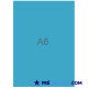 Blank A6 sheets - turquoise blue