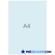 Blank A4 sheets - bright blue