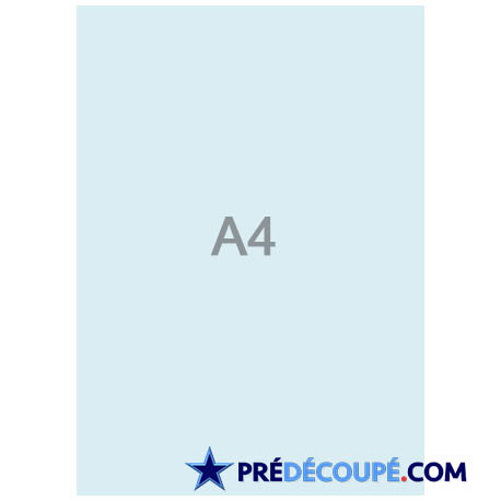 Blank A4 sheets - bright blue