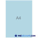 Blank A4 sheets - sky blue