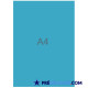 Blank A4 sheets - turquoise blue