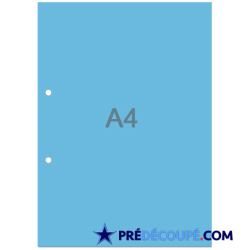 Feuilles A4 - bleu royal - perforation 2 trous